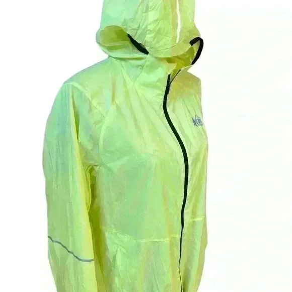 REI Lightweight Running Jacket 💛 Neon Florescent Yellow - Picture 5 of 6